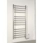 REDONDO radiateur de serviette électrique, rond, 630x1160 mm, 130 W, acier inoxydable poli