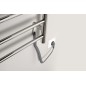 REDONDO radiateur de serviette électrique, rond, 630x1160 mm, 130 W, acier inoxydable poli
