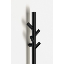 Radiateur de serviette électrique PASADOR, rond, 150x1500 mm, 30 W, noir mat