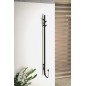 Radiateur de serviette électrique PASADOR, rond, 150x1500 mm, 30 W, noir mat