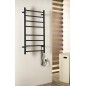 REDONDO radiateur de serviette électrique, rond, 500x900 mm, 75 W, noir mat