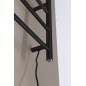 REDONDO radiateur de serviette électrique, rond, 500x900 mm, 75 W, noir mat