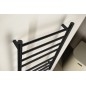 REDONDO radiateur de serviette électrique, rond, 500x900 mm, 75 W, noir mat