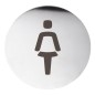 Y a un panneau de porte. 75mm, acier inoxydable mat