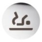 Baby changing facilities porte sign dia. 75mm, acier inoxydable poli