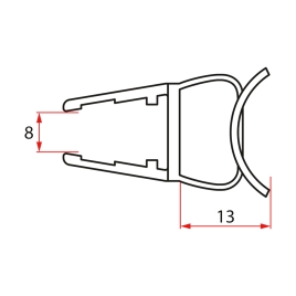 FONDURA joint verre/floor