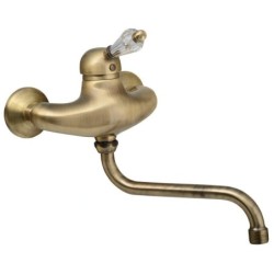 Sapho Kirké - Mitigeur de lavabo, manette cristal, bronze KI15KB