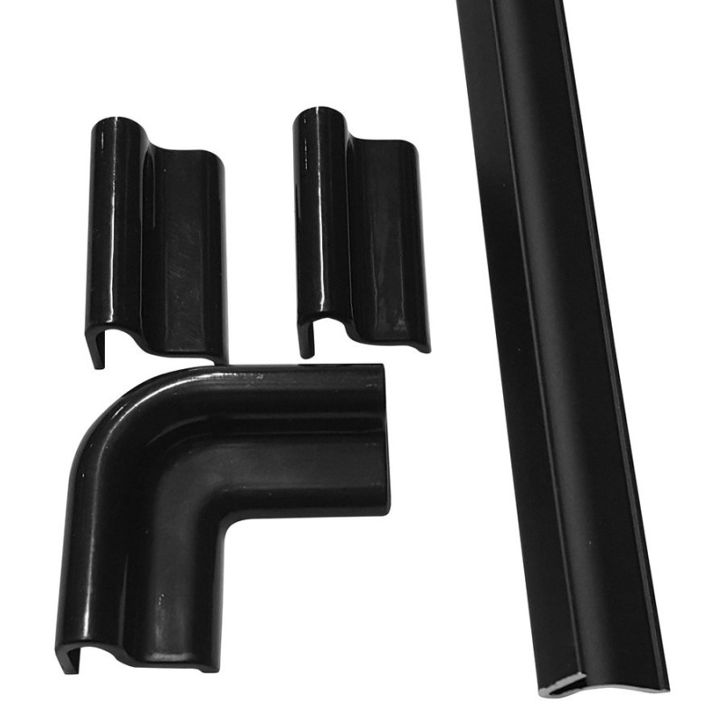ALTIS BLACK rail de débordement 1000 mm avec bouchons