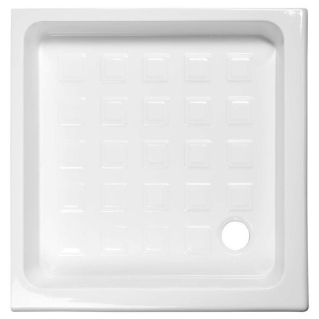 RETRO Plateau de douche en céramique carré 100x100x20cm, blanc