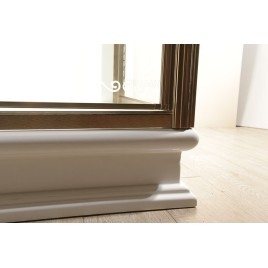 RETRO Plateau de douche en céramique carré 100x100x20cm, blanc