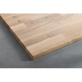 WOODY Countertop 900x28x500mm, Solid Oak Natural