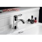 Sapho Kirké - Mitigeur de lavabo avec bonde, manette cristal, chrome KI02KC