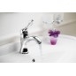 Sapho Kirké - Mitigeur de lavabo avec bonde, manette cristal, chrome KI02KC