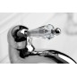 Sapho Kirké - Mitigeur de lavabo avec bonde, manette cristal, chrome KI02KC