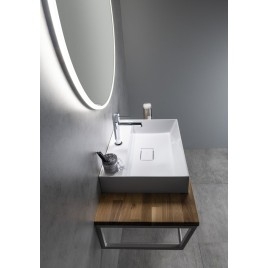 WOODY Countertop 906x28x463mm, Solid Oak Natural
