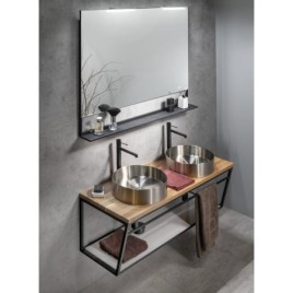 WOODY Countertop 1206x28x463mm, Solid Oak Natural