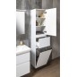 Unité de rangement ALTAIR Tall avec Panier de blanchisserie 40x184x31cm, blanc Unité de rangement ALTAIR Tall avec Panier de blanchisserie 40x184x31cm, blanc