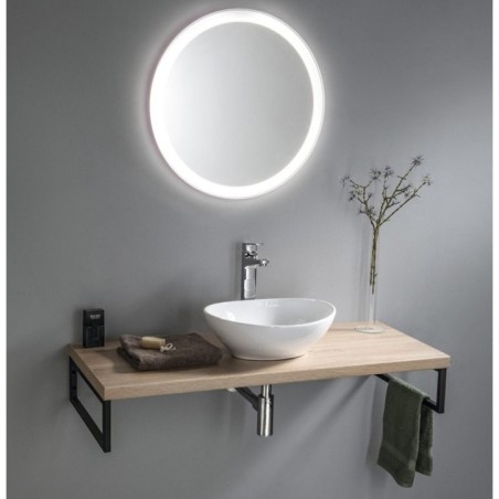 VEGA ensemble de meubles de salle de bain, largeur 97,5 cm, chêne platine