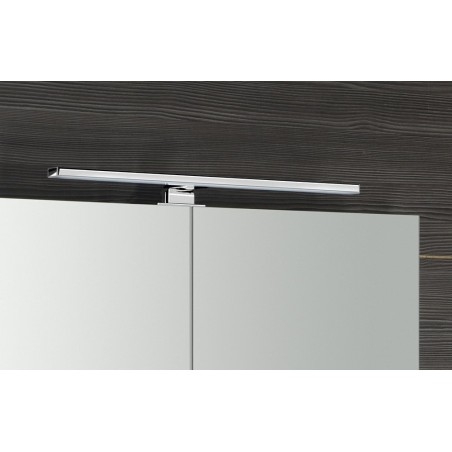 Armoire miroir RIWA avec éclairage LED, 81x70x17cm, alabama de chêne