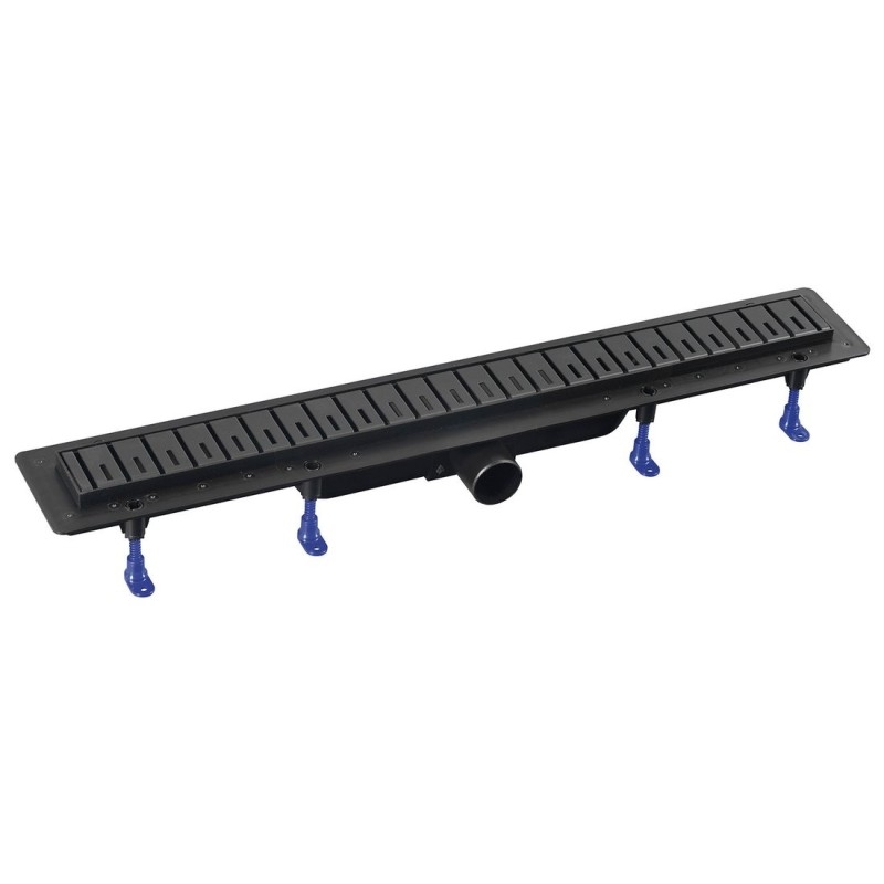 KLAVER égouttoir avec grille en acier inoxydable, L-810, DN50, noir mat