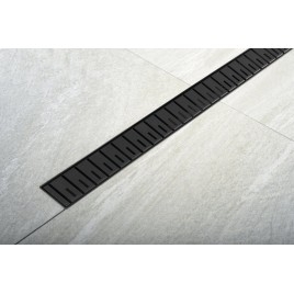 KLAVER égouttoir avec grille en acier inoxydable, L-810, DN50, noir mat