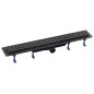 KLAVER égouttoir avec grille en acier inoxydable, L-810, DN50, noir mat