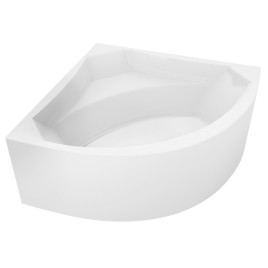 Baignoire d'angle ROSANA MONOLITH 146x146x63cm, Blanc
