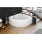 ROSANA MONOLITH Bain de coin 136x136x63cm, Blanc ROSANA MONOLITH Bain de coin 136x136x63cm, Blanc