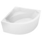 ROSANA MONOLITH Bain de coin 136x136x63cm, Blanc ROSANA MONOLITH Bain de coin 136x136x63cm, Blanc