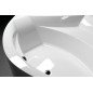 ROSANA MONOLITH Bain de coin 136x136x63cm, Blanc ROSANA MONOLITH Bain de coin 136x136x63cm, Blanc