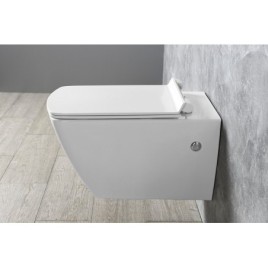 Siège de toilette à fermeture en douceur PURITY SLIM, blanc