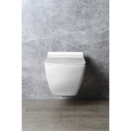 Siège de toilette à fermeture en douceur PURITY SLIM, blanc