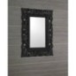 Cadre en bois miroir SAMBLUNG, 60x80cm, noir