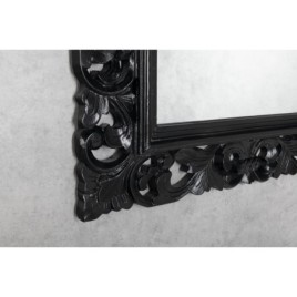 Miroir SCULE avec cadre, 70x100cm, noir