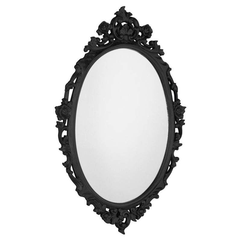 Miroir DESNA avec cadre, 80x100cm, noir