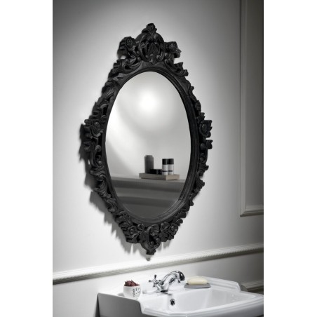 Miroir DESNA avec cadre, 80x100cm, noir
