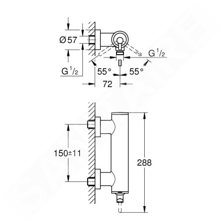 Grohe Atrio - Mitigeur de douche, Warm Sunset 32650DA3