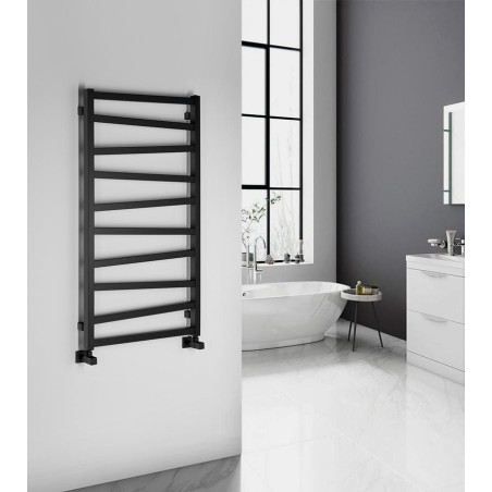 Radiateur de salle de bain ZIG 600x1096 mm, noir mat