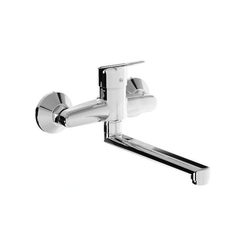 Jika Talas Trendy - Mitigeur de lavabo avec bec pivotant, chrome H3112E70042301