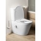 Toilettes monobloc PACO CLEANWASH avec robinet et douche bidet, siphon en S/siphon en P, blanc
