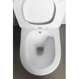 Toilettes monobloc PACO CLEANWASH avec robinet et douche bidet, siphon en S/siphon en P, blanc