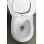 Toilettes monobloc PACO CLEANWASH avec robinet et douche bidet, siphon en S/siphon en P, blanc