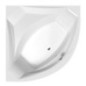 ROSANA Corner Bath 136x136x63cm, Blanc/noir ROSANA Corner Bath 136x136x63cm, Blanc/noir