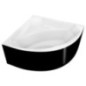ROSANA Corner Bath 136x136x63cm, Blanc/noir ROSANA Corner Bath 136x136x63cm, Blanc/noir