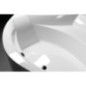 ROSANA Corner Bath 136x136x63cm, Blanc/noir ROSANA Corner Bath 136x136x63cm, Blanc/noir