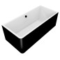 MARLENE CURVE R MONOLITH Bain rectangulaire 185x85x63cm, blanc/noir MARLENE CURVE R MONOLITH Bain rectangulaire 185x85x63cm, blanc/noir