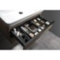 Organiseur latéral LINDO, lot de 2, 114x323mm, plastique, anthracite