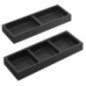 Organiseur latéral LINDO, lot de 2, 114x323mm, plastique, anthracite