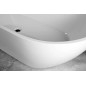 Baignoire îlot en marbre coulé REDUTA 171x81x58cm, blanche