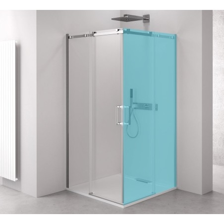 THRON COMPONENT Porte de douche 900 mm, verre clair
